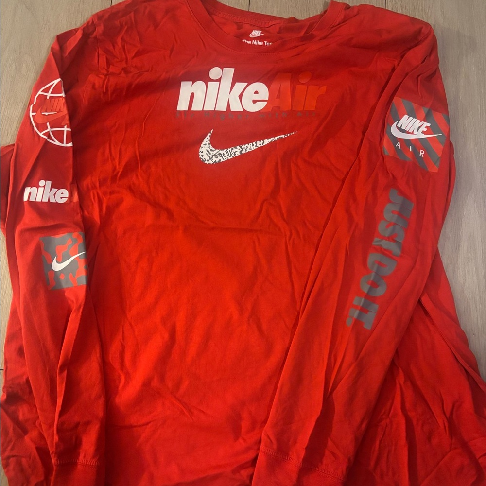 Nike Red Tee with Logo
